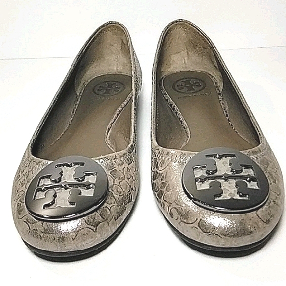 Tory Burch Reva Ballet Metallic Cobra - Picture 8 of 10